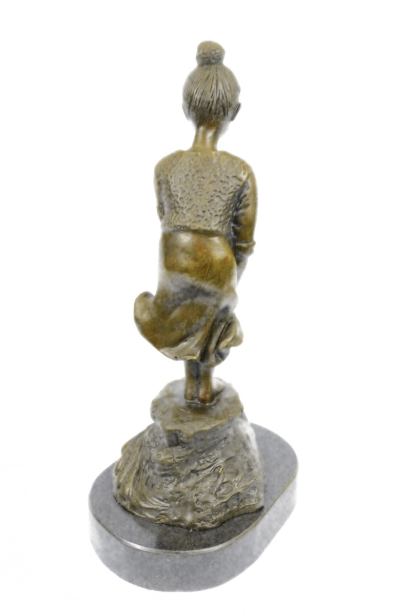 Handcrafted bronze sculpture SALE Deco Style Art Eisenberg Original Signed Figurine
