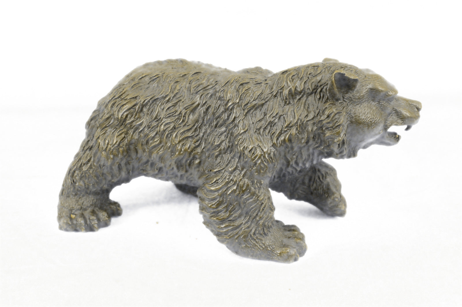 Handcrafted bronze sculpture SALE Deco Art Bear Ferocious Black Vienna