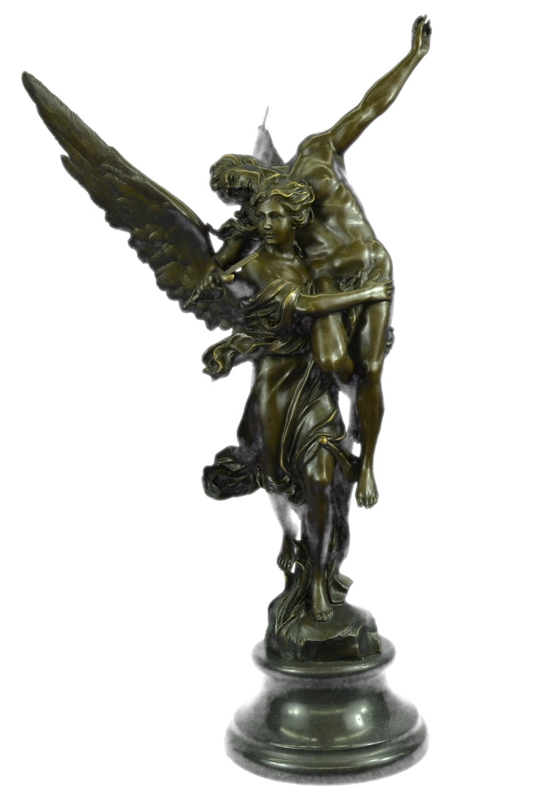 SIGNED GLORIA VICTIS BY MERCIE BRONZE SCULPTURE HOT CAST CLASSIC ARTWORK BRONZE