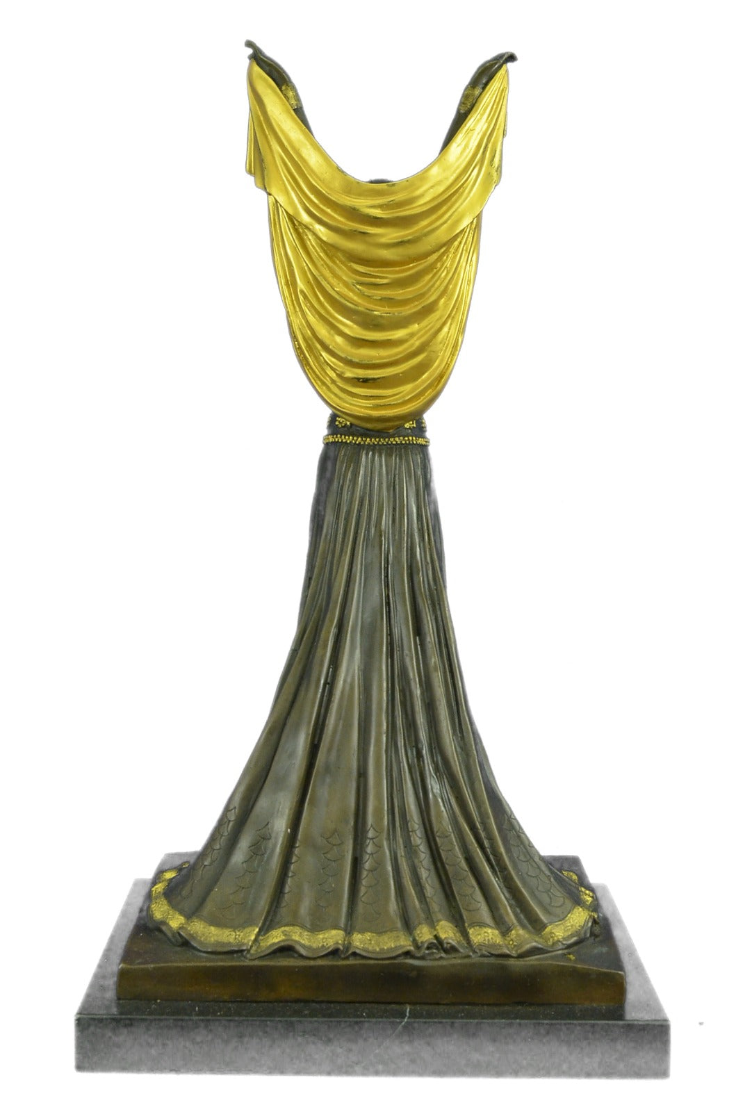 Bronze Sculpture by Chiparus Gold Patina Classic Artwork Masterpiece Design Sale