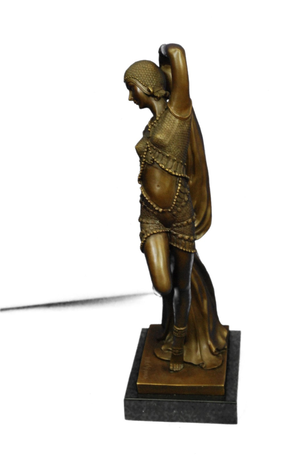 FRENCH BRONZE ART DECO / ART NOUVEAU FEMALE SCULPTURE - DEMETRE H. CHIPARUS