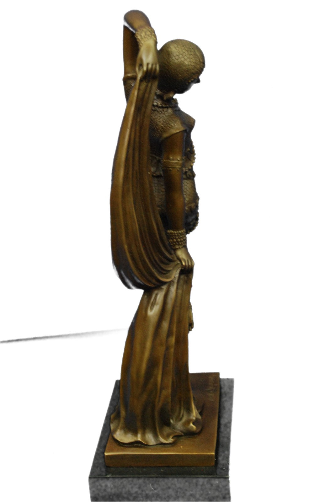 FRENCH BRONZE ART DECO / ART NOUVEAU FEMALE SCULPTURE - DEMETRE H. CHIPARUS