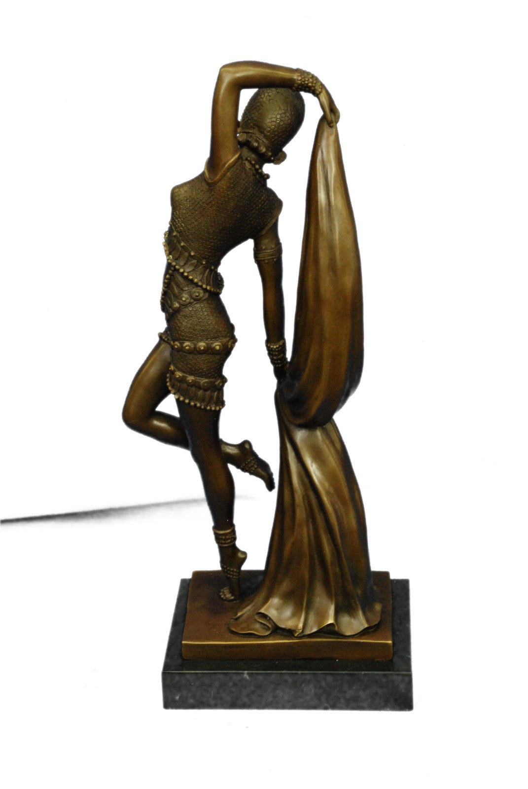 FRENCH BRONZE ART DECO / ART NOUVEAU FEMALE SCULPTURE - DEMETRE H. CHIPARUS