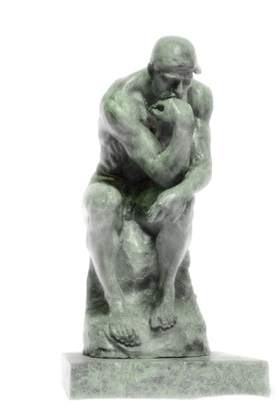 Collectible Figurine Bronze Decor Massive Extra Large Rodin Thinker Famous Work