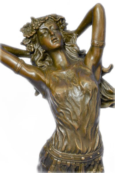 Handcrafted Detailed Museum Quality Artwork Arabian Woman Bronze Sculpture