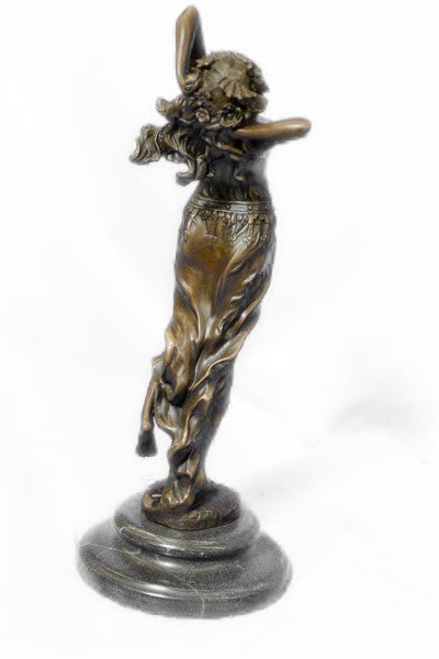 Handcrafted Detailed Museum Quality Artwork Arabian Woman Bronze Sculpture