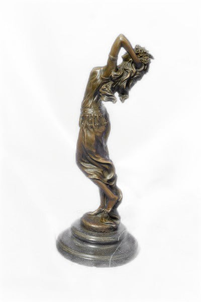 Handcrafted Detailed Museum Quality Artwork Arabian Woman Bronze Sculpture