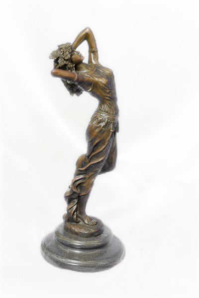 Handcrafted Detailed Museum Quality Artwork Arabian Woman Bronze Sculpture