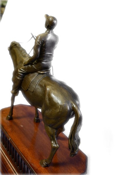 Bronze Sculpture "The Jockey Boy" Art Deco HotCast Home Decor Decoration by Mene