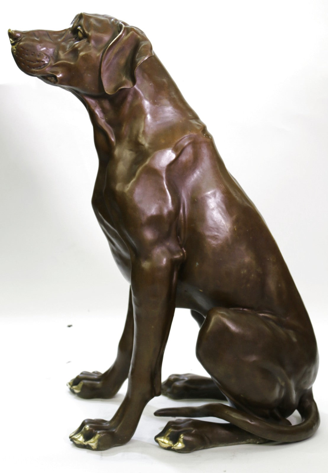 Bronze Sculptures Dog Hand cast solid bronze Bloodhound sculpture Dog Artwork