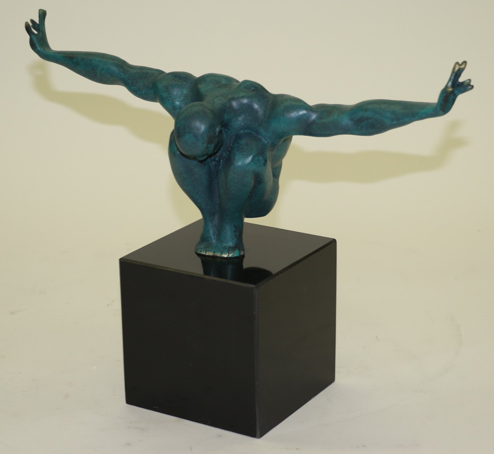 Nude Male Erotic Athletic Sensual Elegant Bronze Marble Statue Classical Art