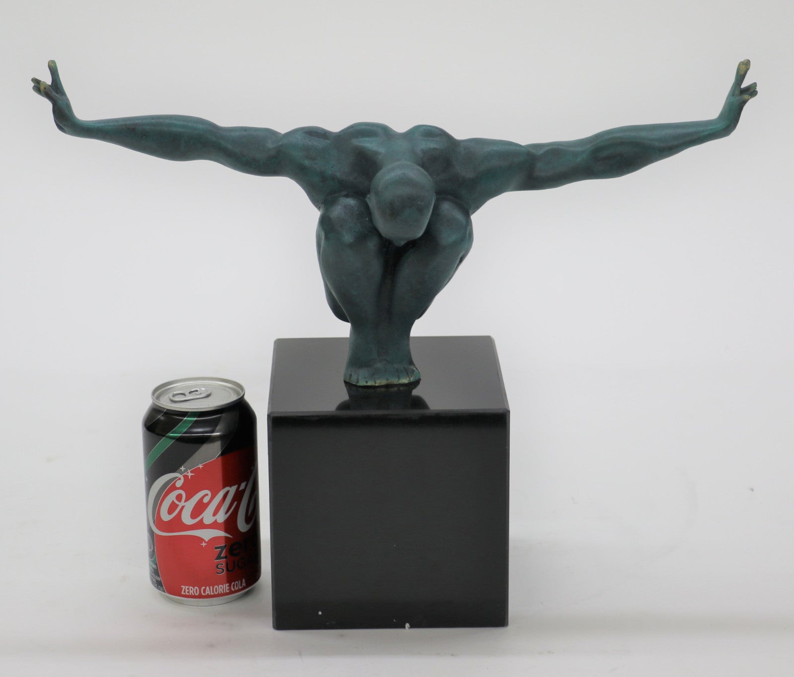 Nude Male Erotic Athletic Sensual Elegant Bronze Marble Statue Classical Art