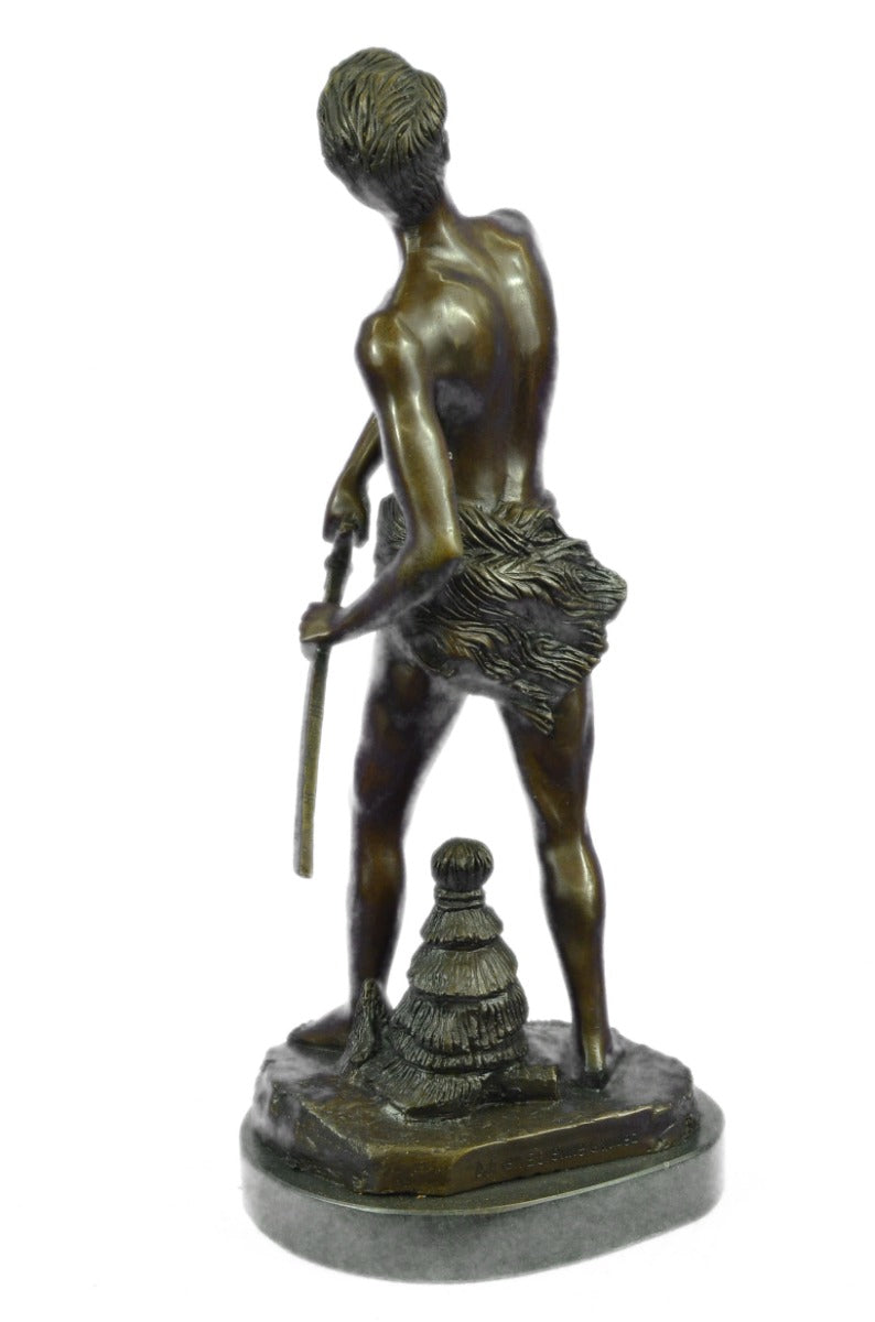 Defense du foyer by Adrien Etienne Gaudez Bronze Sculpture Figurine Figure Decor
