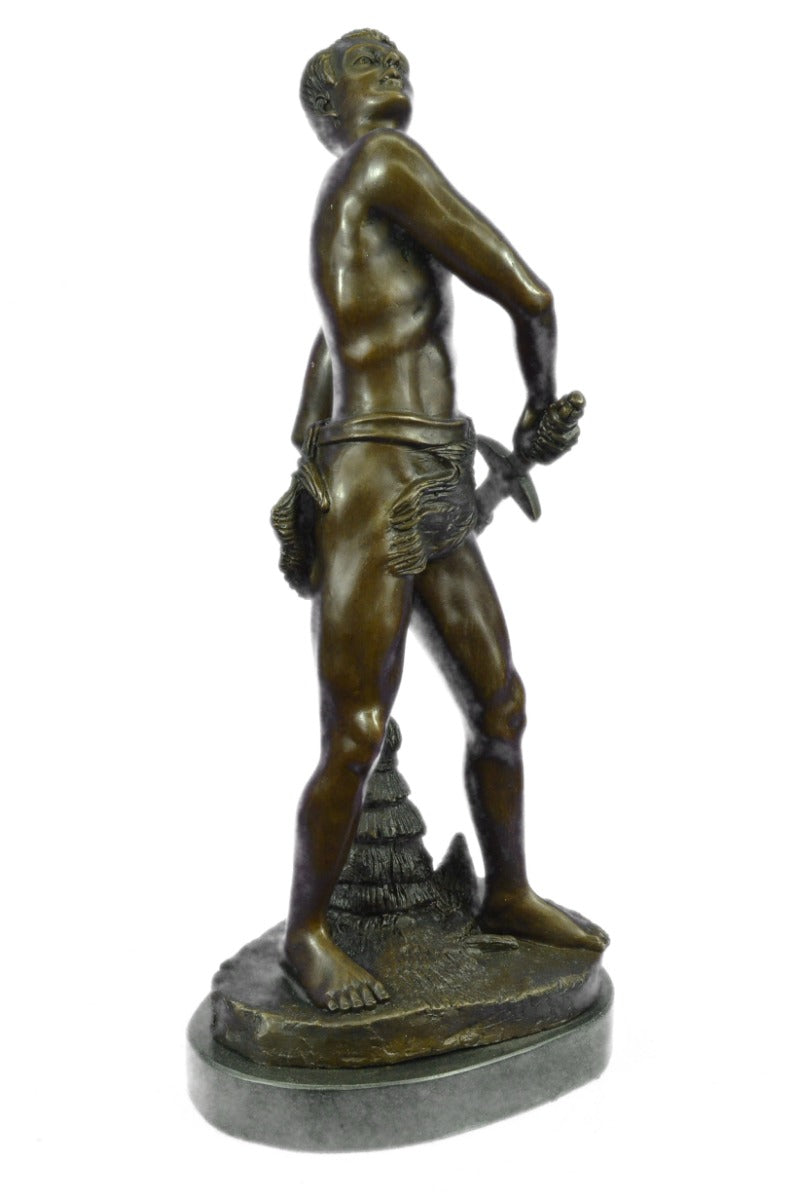 Defense du foyer by Adrien Etienne Gaudez Bronze Sculpture Figurine Figure Decor