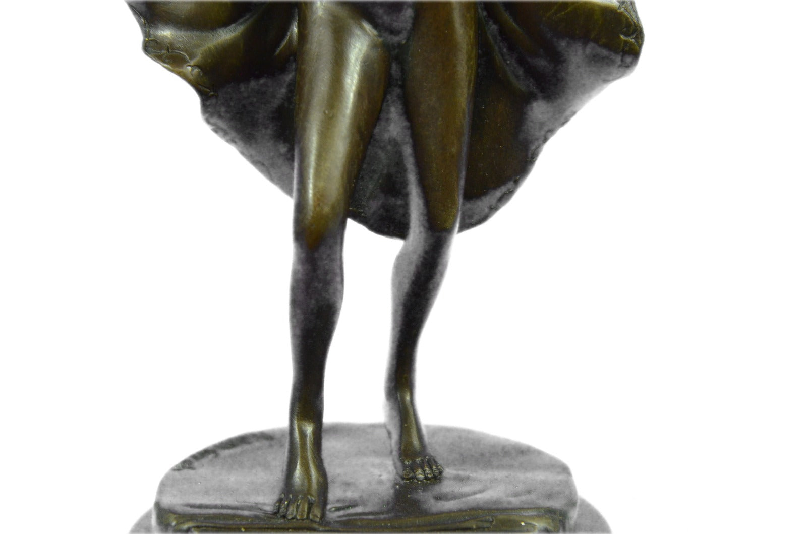 Art Deco Windy Day by Bergman Nam Greb Exotic Detail Bronze Sculpture Sale Decor