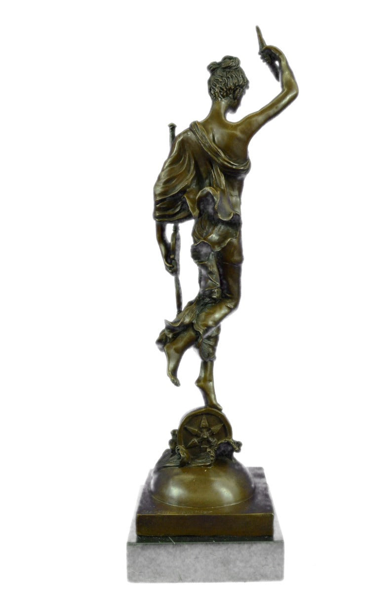 Roman Goddess of Prosperity Lady Fortuna Hot Cast Bronze Figurine Statue