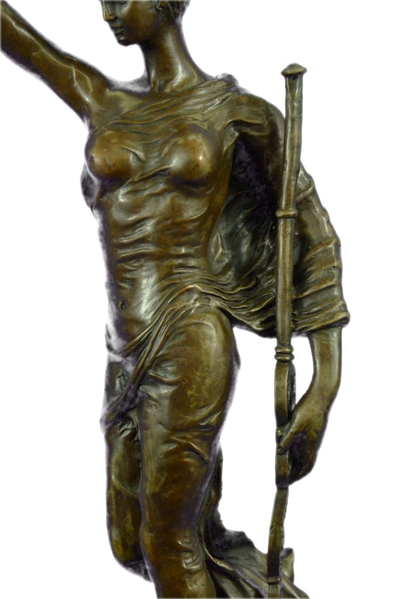 Roman Goddess of Prosperity Lady Fortuna Hot Cast Bronze Figurine Statue