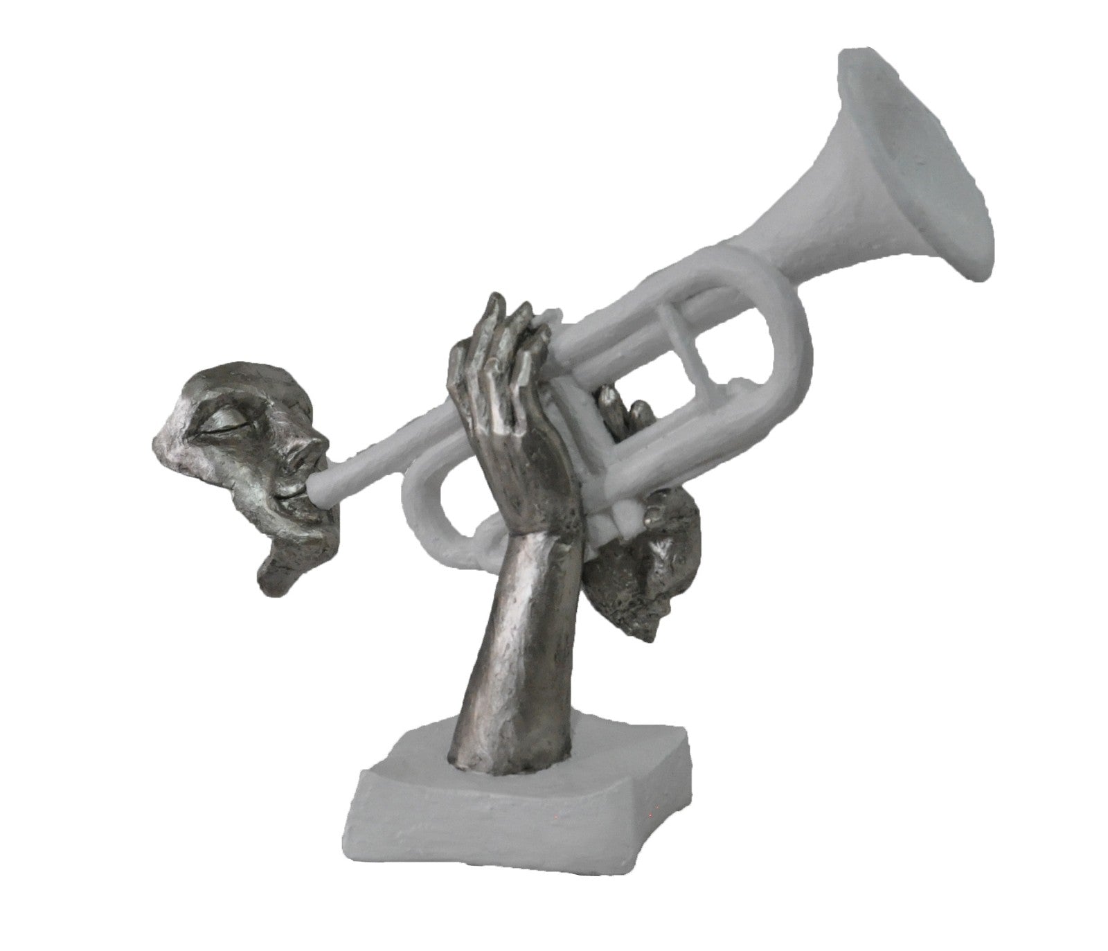 Trumpet Player Statue Jazz Band Sculpture Musician Figure HOME DECOR Sale