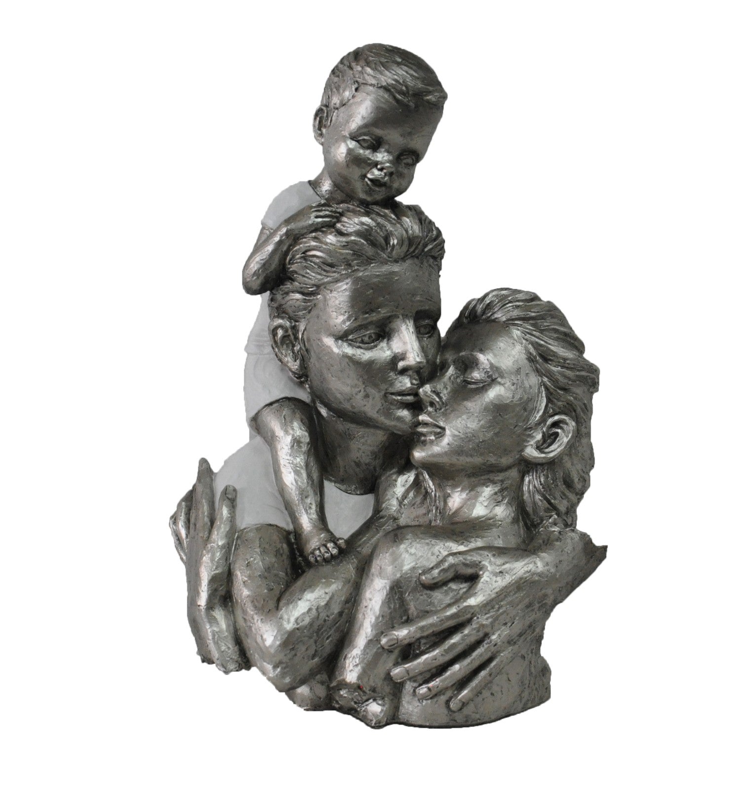 Sculpture Statue Modern Figure Abstract Couple Baby Loved Family Art Deco Gift