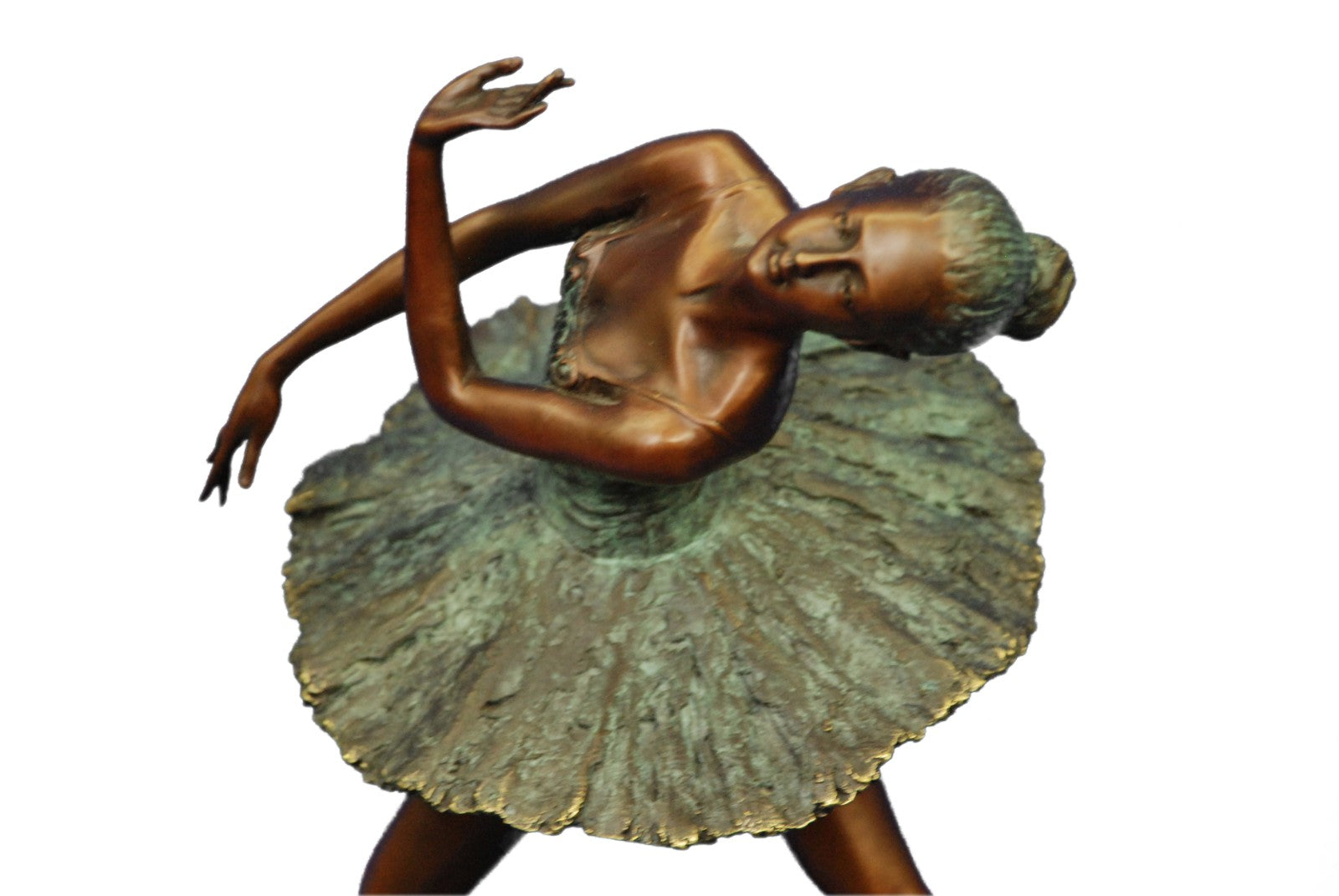 Bronze Art Sculpture Prima Ballerina Dancer Ballet Statue Metal Marble