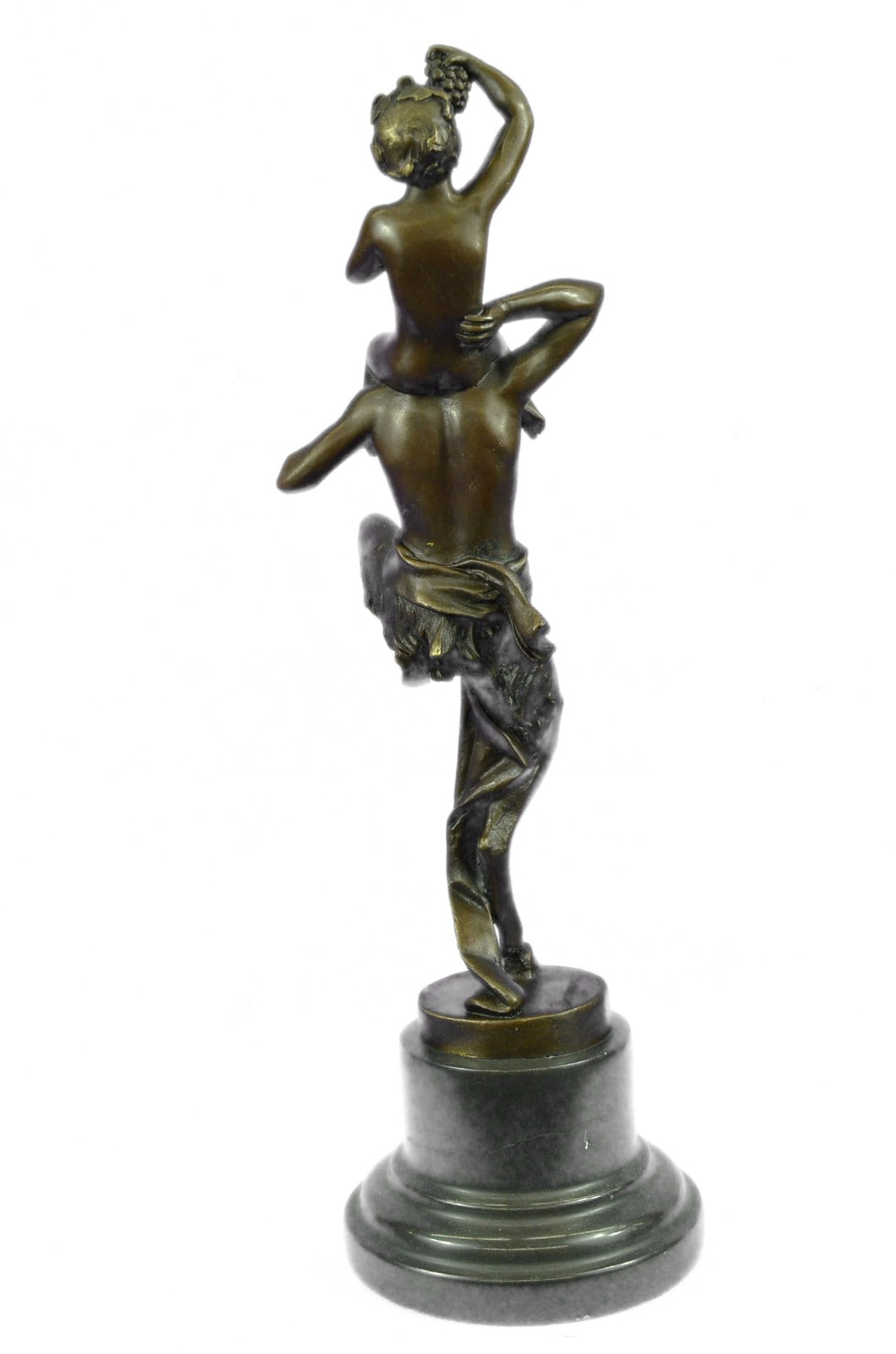 Museum Quality Bergman Naked Satyr & Nude Boy Bronze Sculpture Statue Figurine