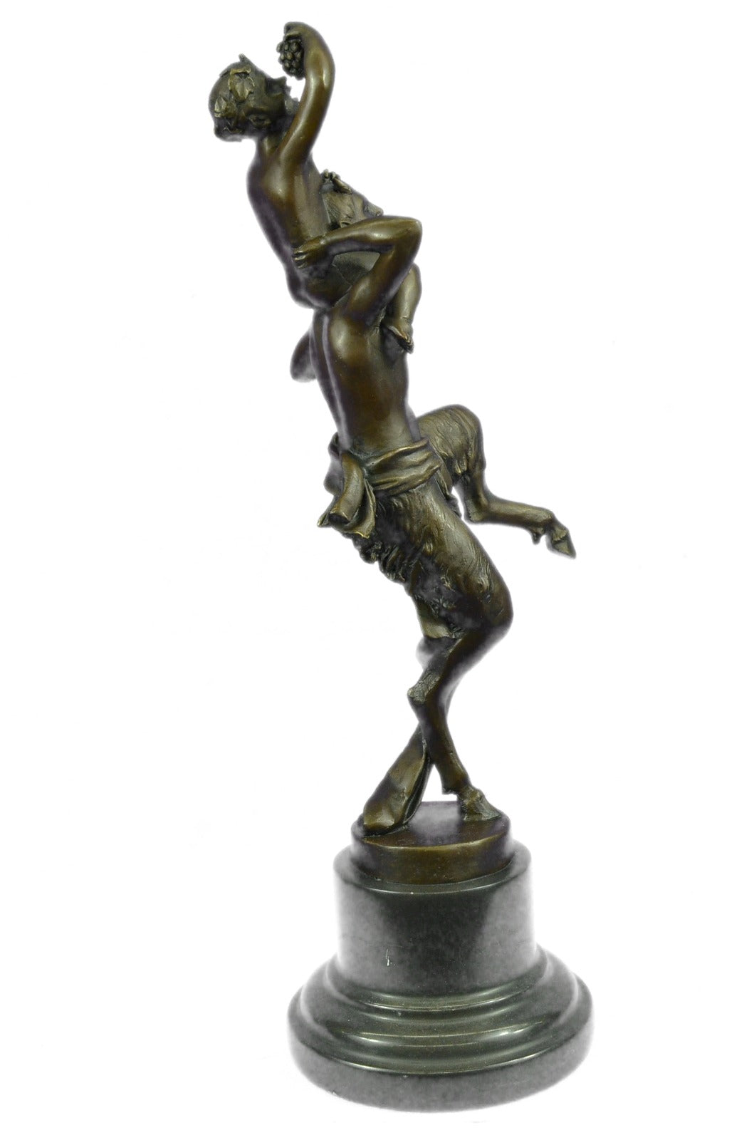 Museum Quality Bergman Naked Satyr & Nude Boy Bronze Sculpture Statue Figurine