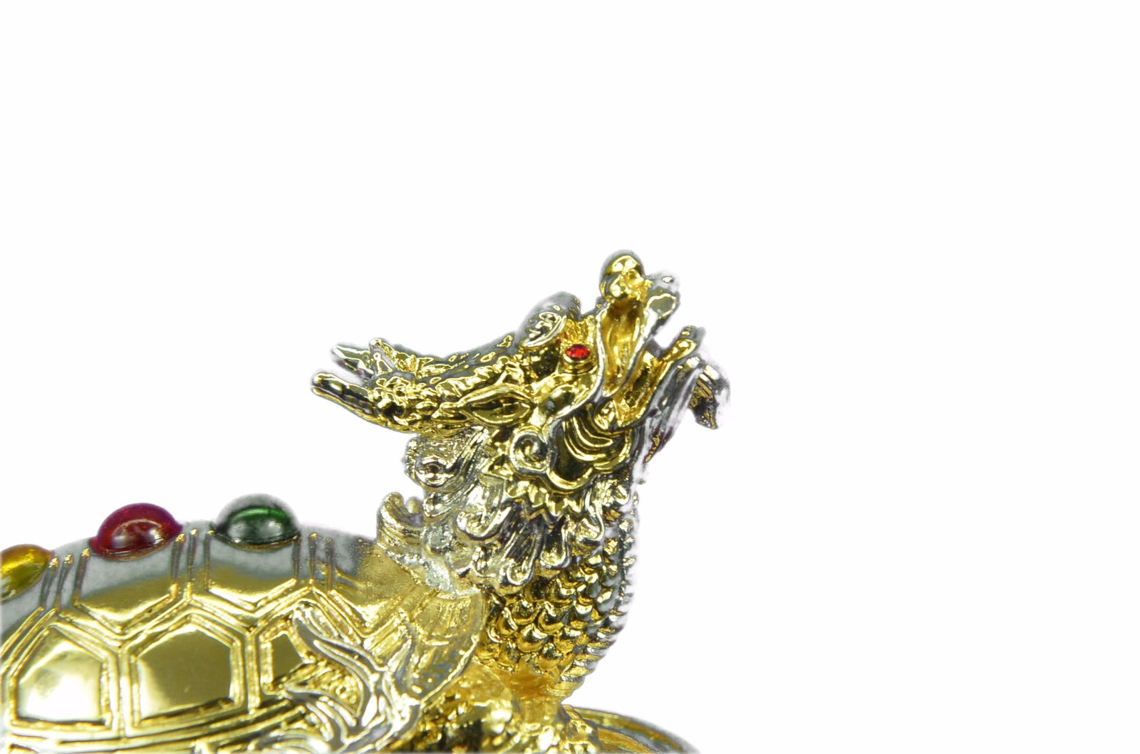 Hot Cast 100% Real Bronze Chinese Dragon Sign of Good Luck 24K Gold Plated