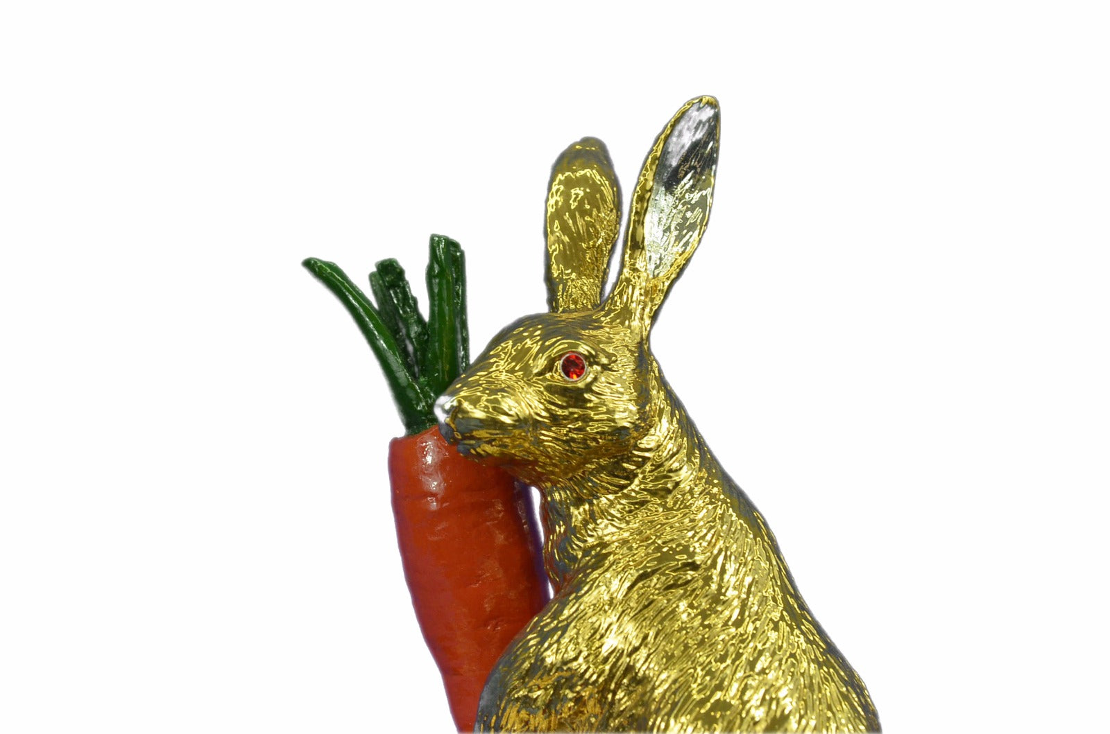 Art Deco Rabbit Collector Edition Rabbit With Glass Display Bronze Statue Figure