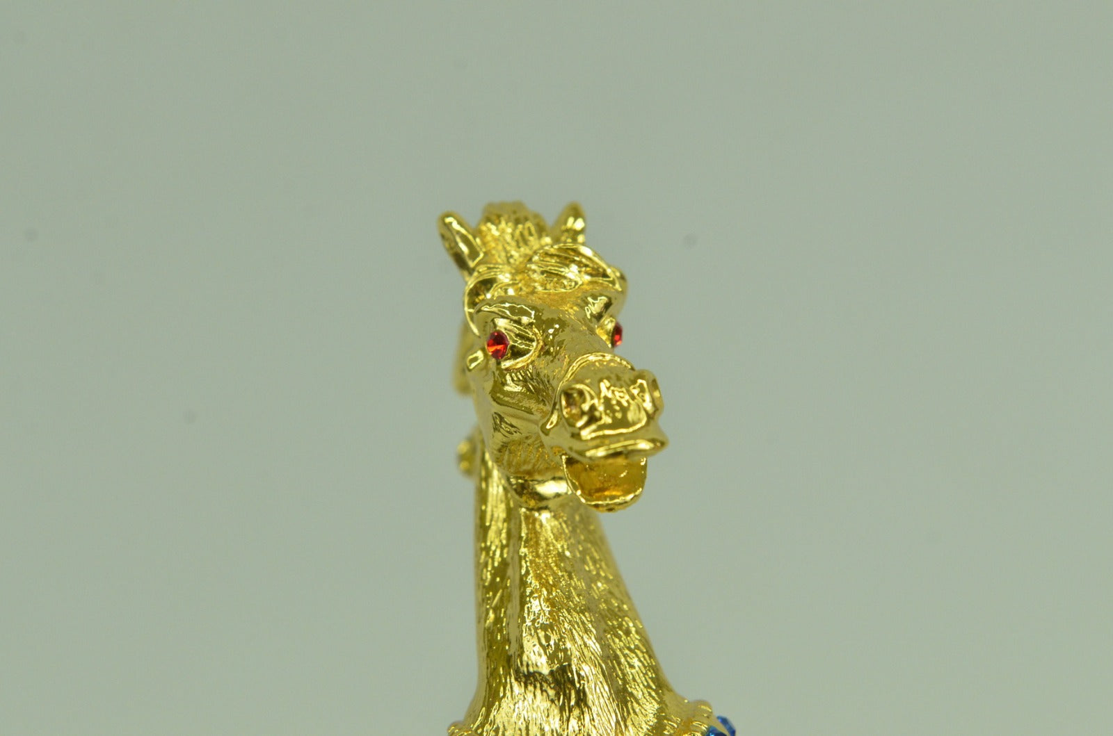 Hand Made Wild Horse Trophy Award 24K Gold Bronze Figurine Figure