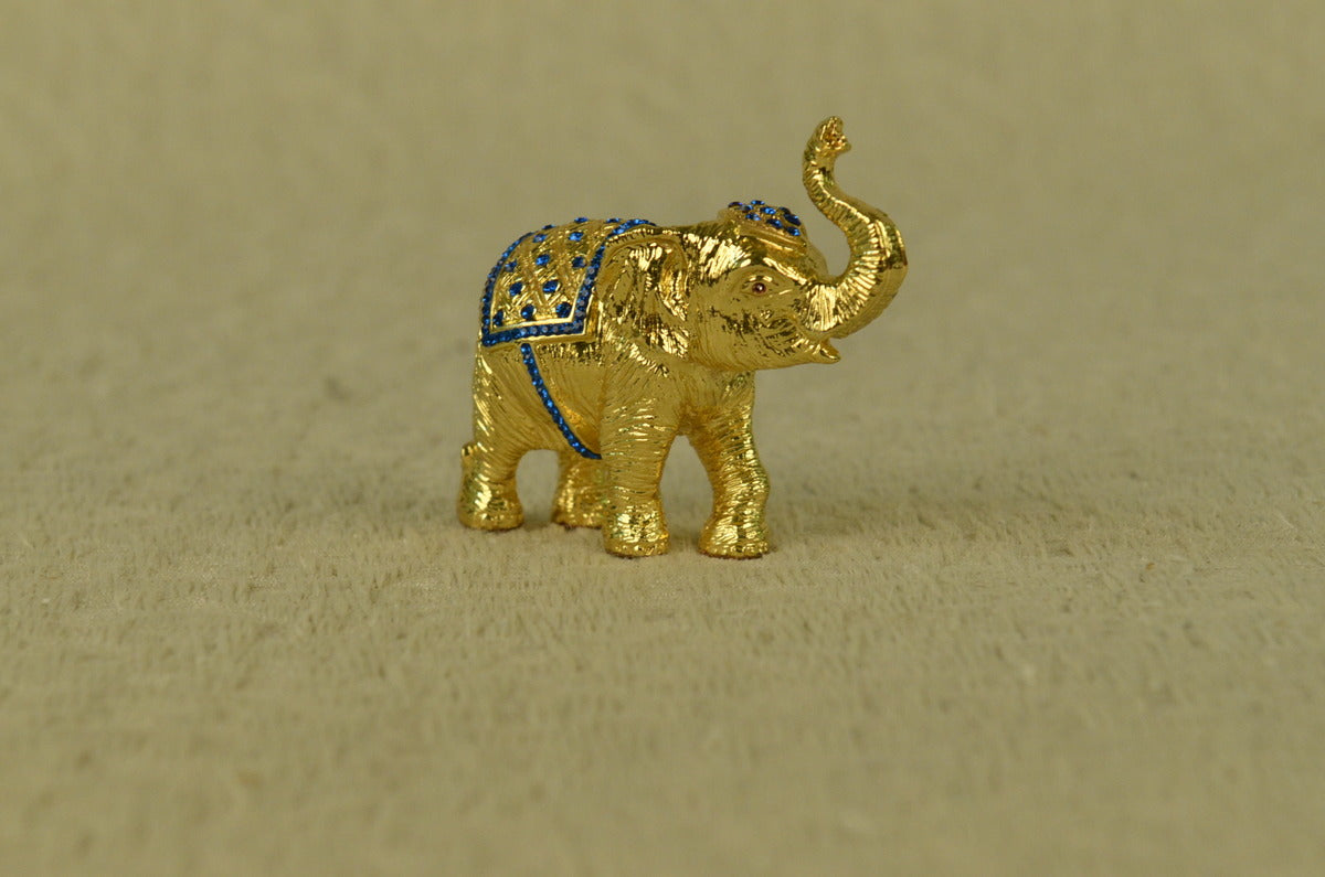 Handcrafted bronze sculpture SALE Zirconia Cubic With Elephant Vienna Miniature