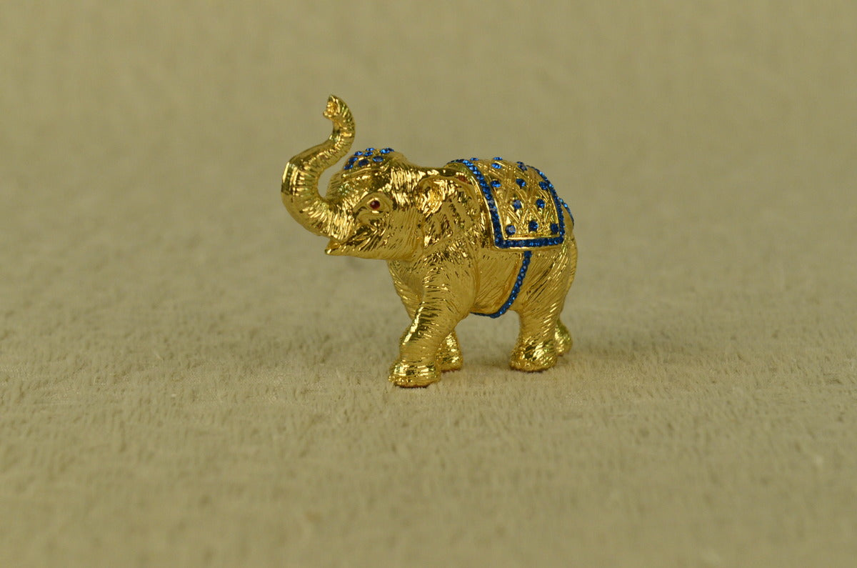 Handcrafted bronze sculpture SALE Zirconia Cubic With Elephant Vienna Miniature