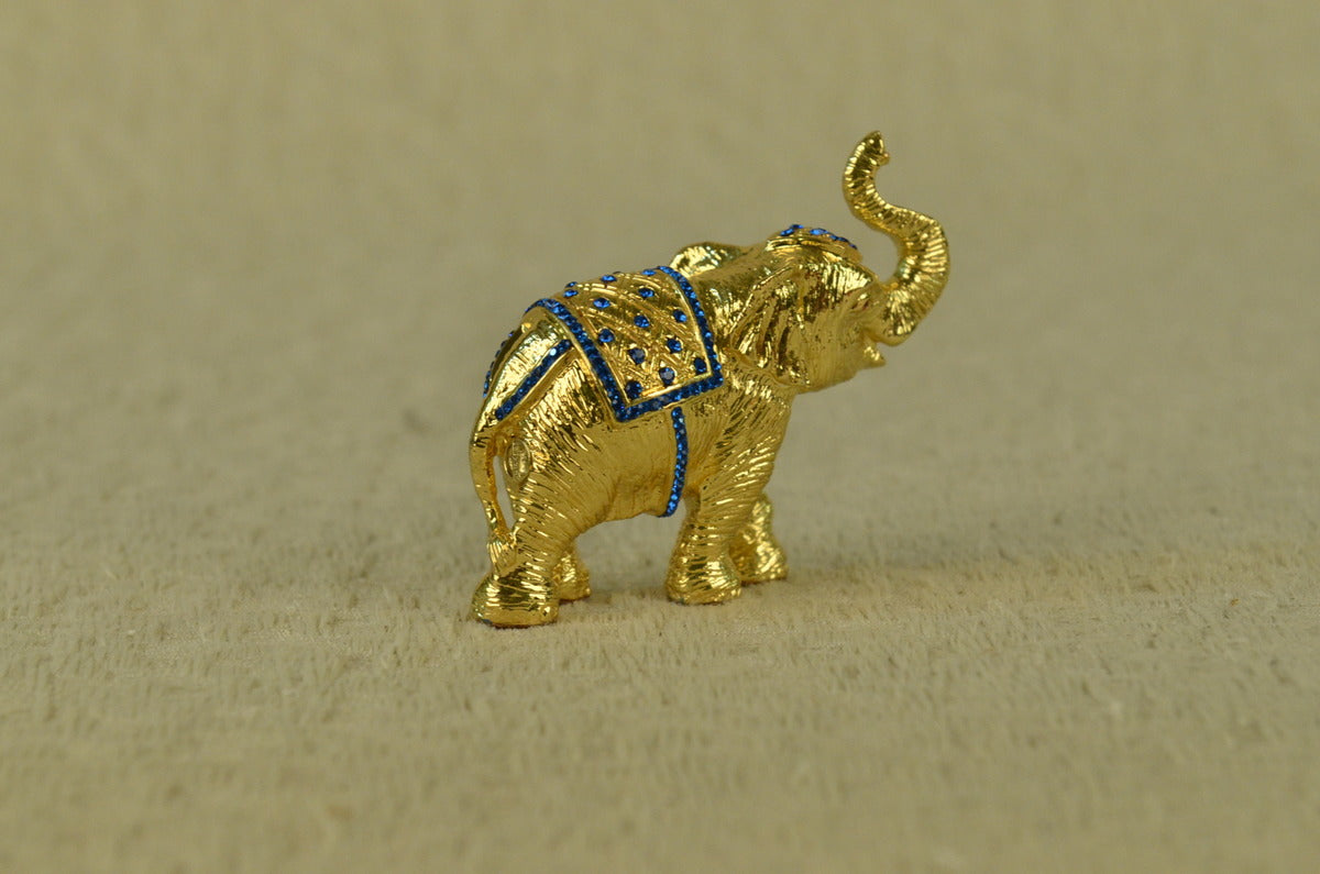 Handcrafted bronze sculpture SALE Zirconia Cubic With Elephant Vienna Miniature