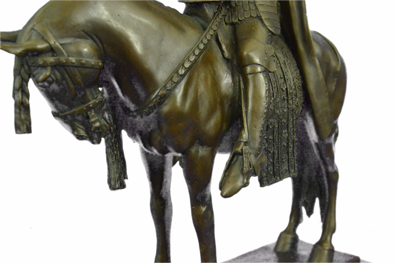 Bronze Sculpture of King Arthur Legendary British Leader Collectible Home Design