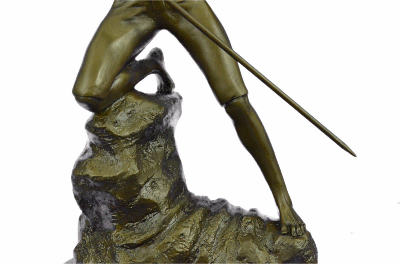 16" Western Art Bronze Statue Famous Roman warrior shield Statue Sculpture Sale