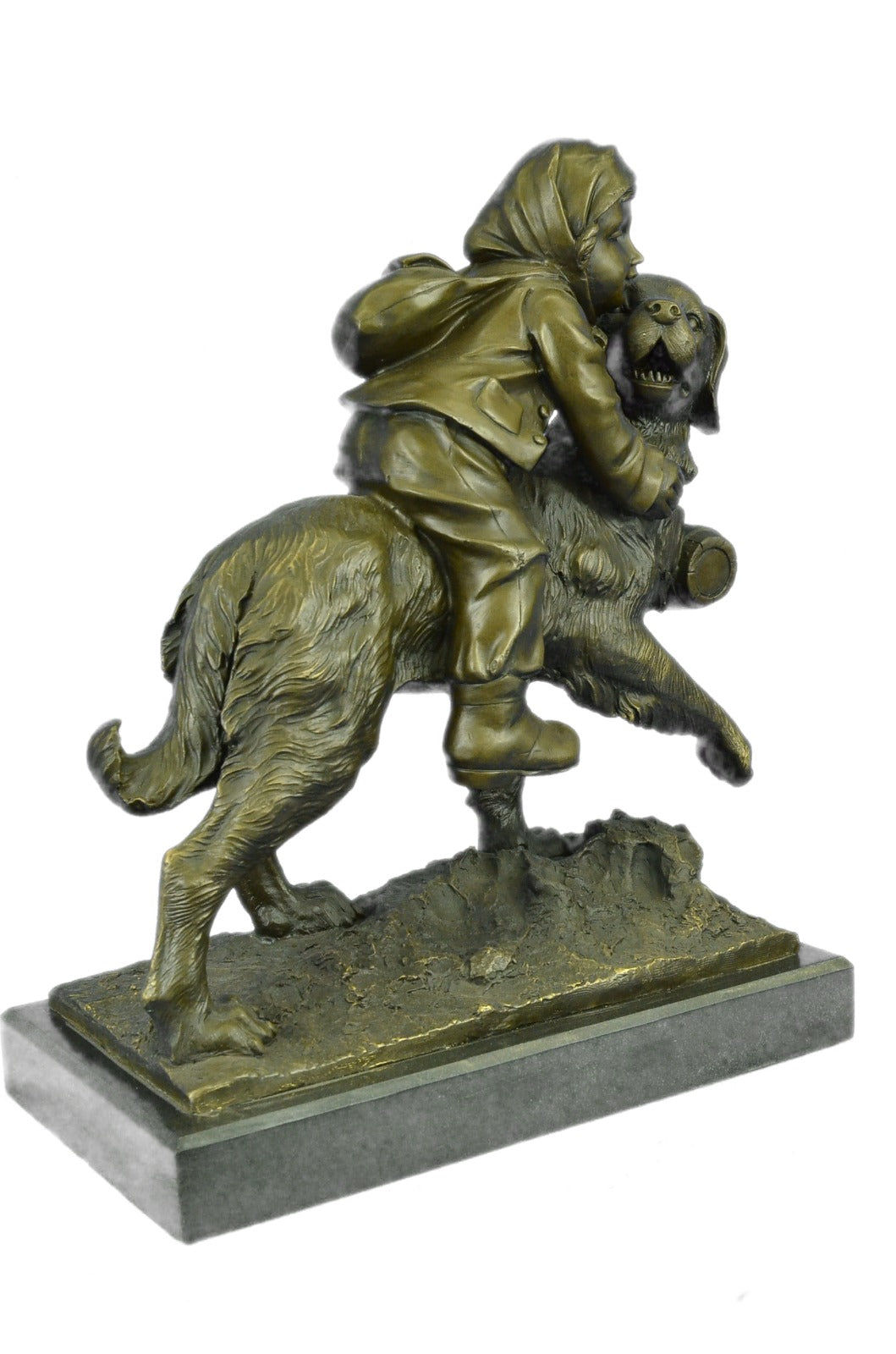 Handcrafted bronze sculpture SALE Artist French Guadez By Bernard St. Du Chien