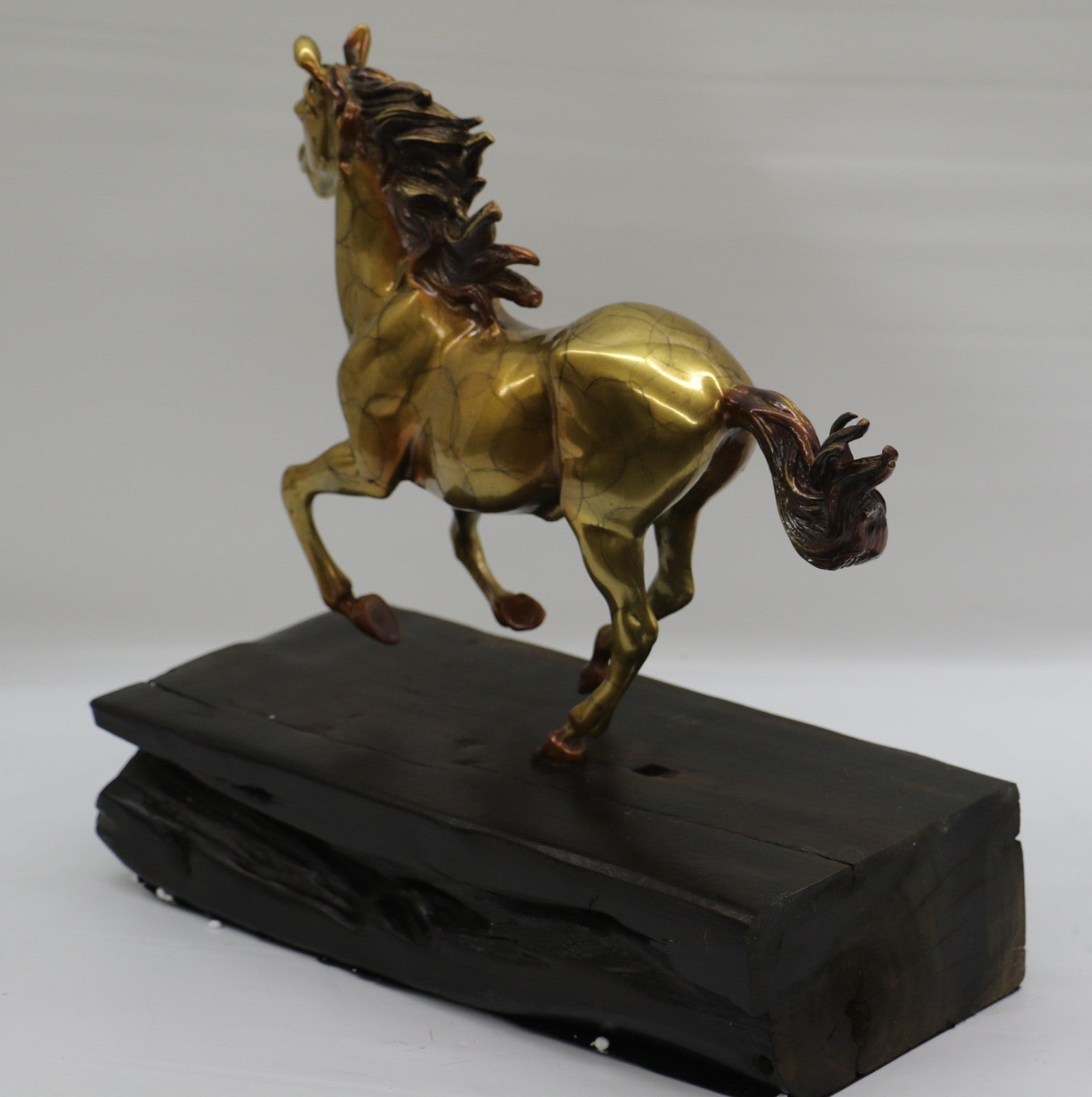Equestrian Arabian Horse Mare Foal Farm Breeder Bronze Statue Sculpture Decor