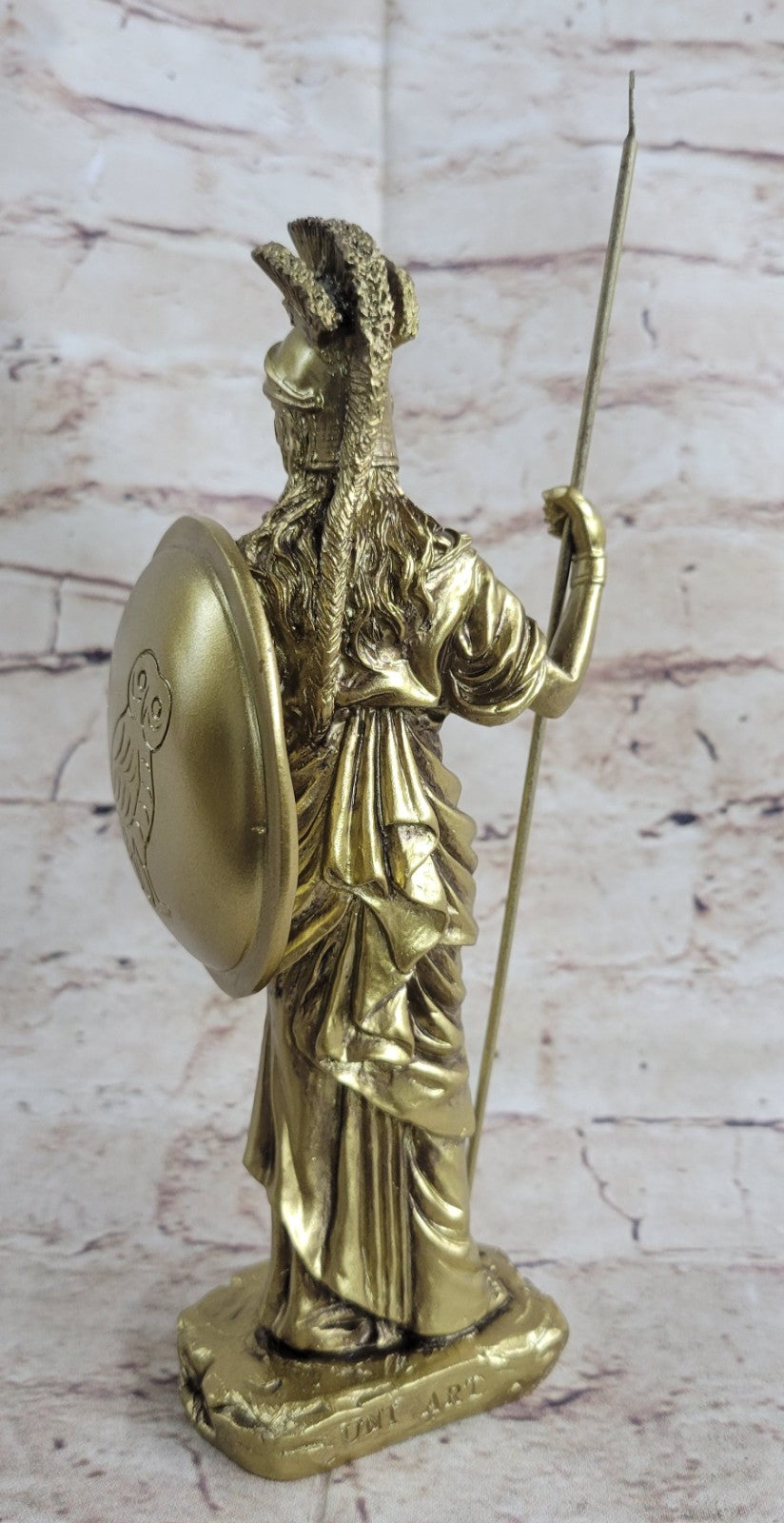 MUSEUM QUALITY ROMAN ERA GREEK BRONZED STATUE OF ATHENA SCULPTURE FIGURINE FIGURE
