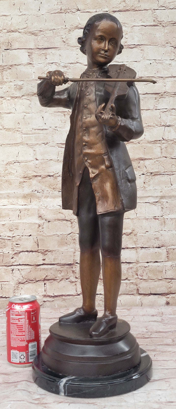 Collett Mozart Violinist Figurine Limited Edition Bronze Statue Sale