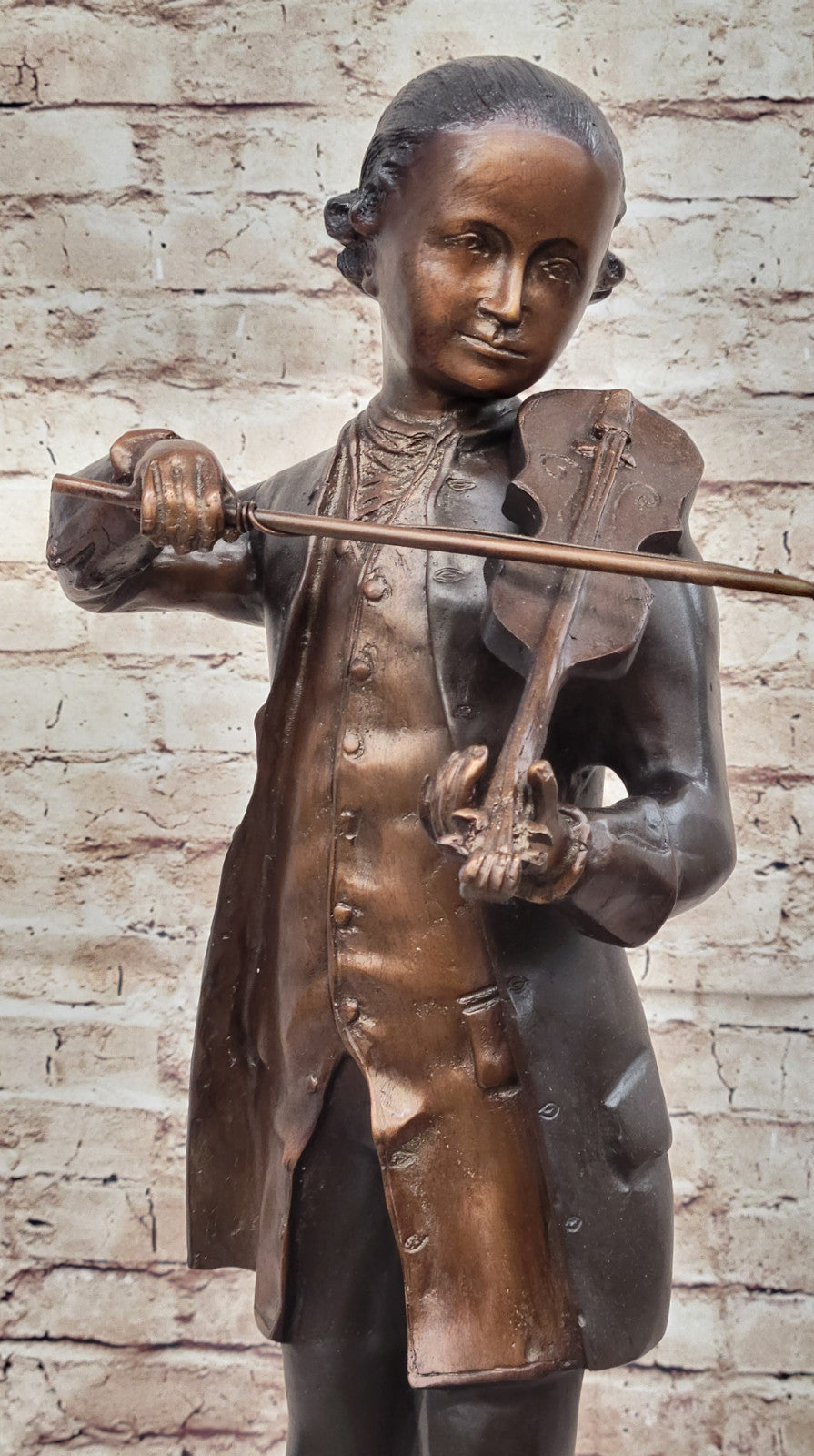 Collett Mozart Violinist Figurine Limited Edition Bronze Statue Sale