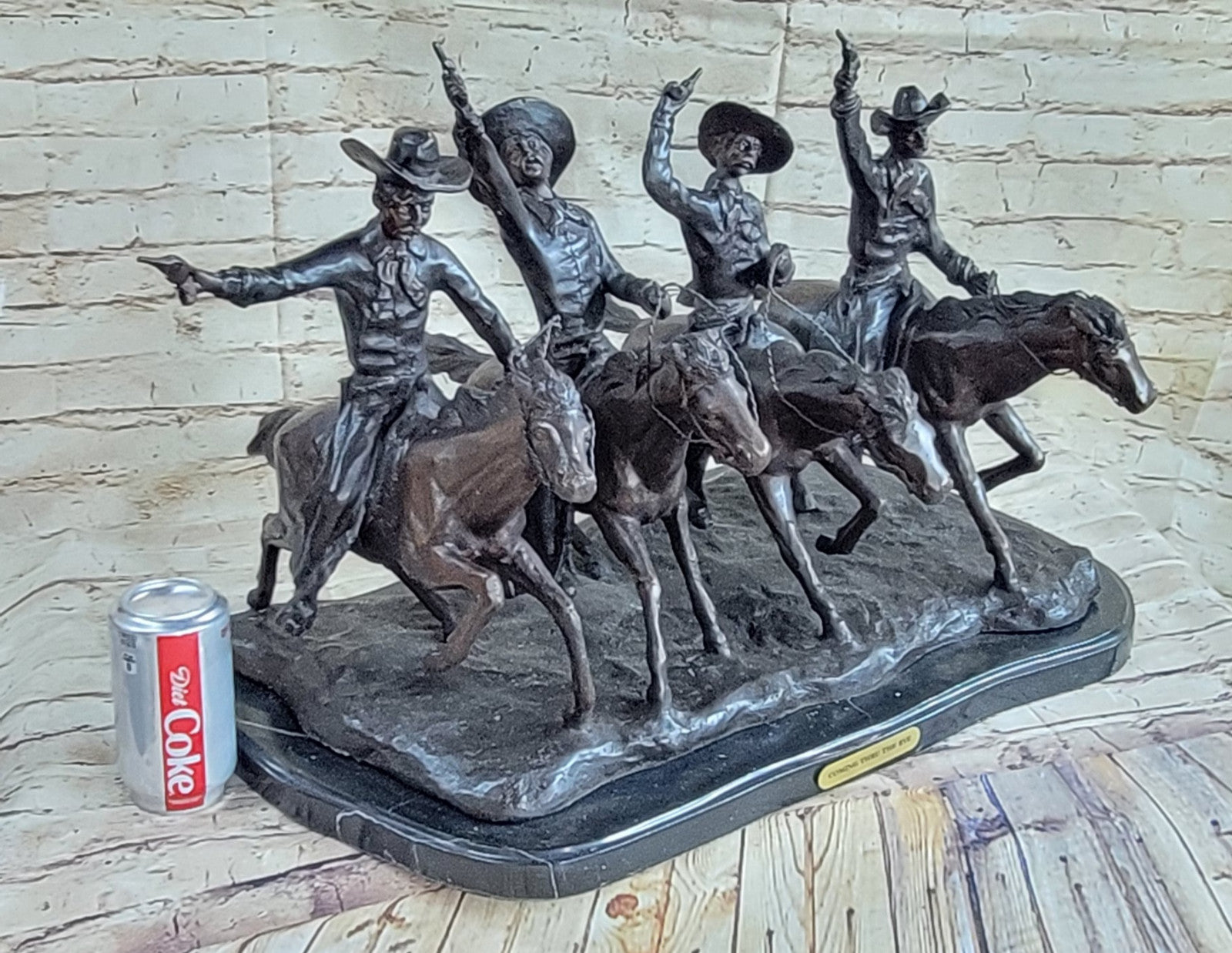 Coming Through The Rye" Bronze Statue by Frederic Remington Full Size Artwork