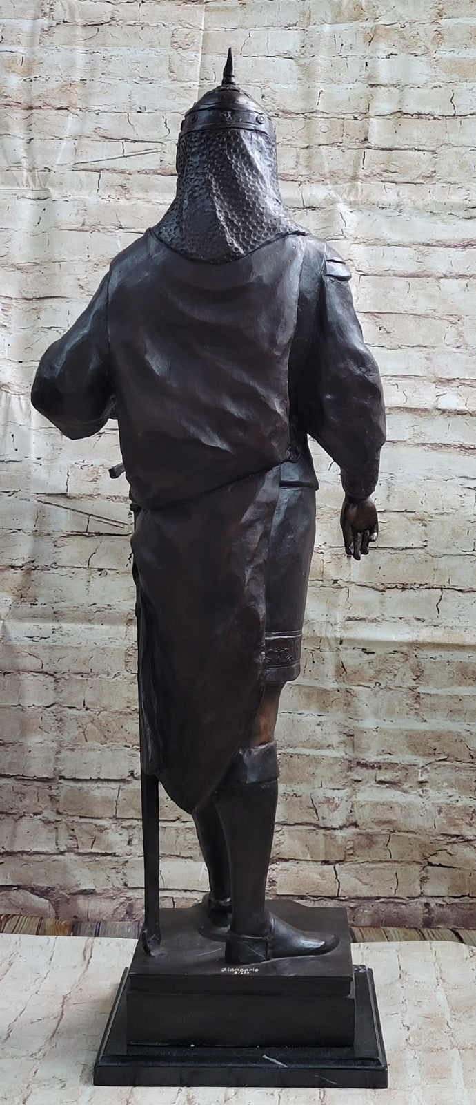 Art Deco Style Persian King Massive Bronze Sculpture Han Made Hot Cast Statue