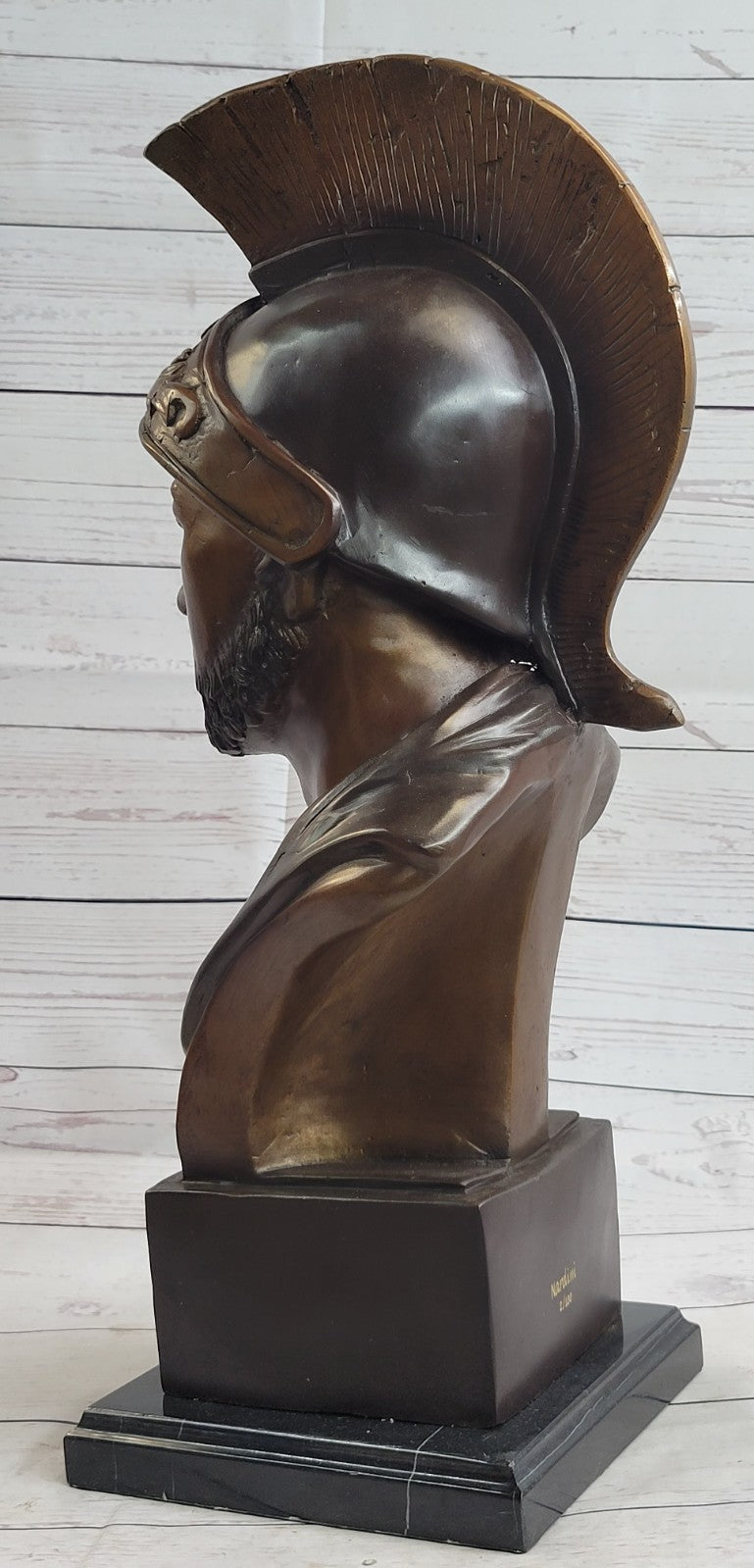Detailed Handcrafted Spartan Roman Soldier Warrior Bronze Stature Verdi Gift