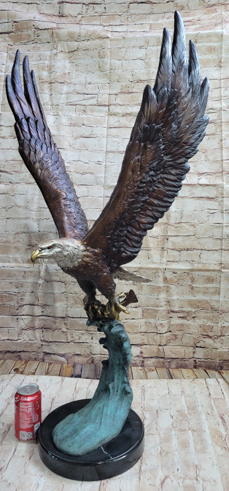 Impressive Large American Eagle Bird Freedom Head Heavy Figurine Sculpture SALE