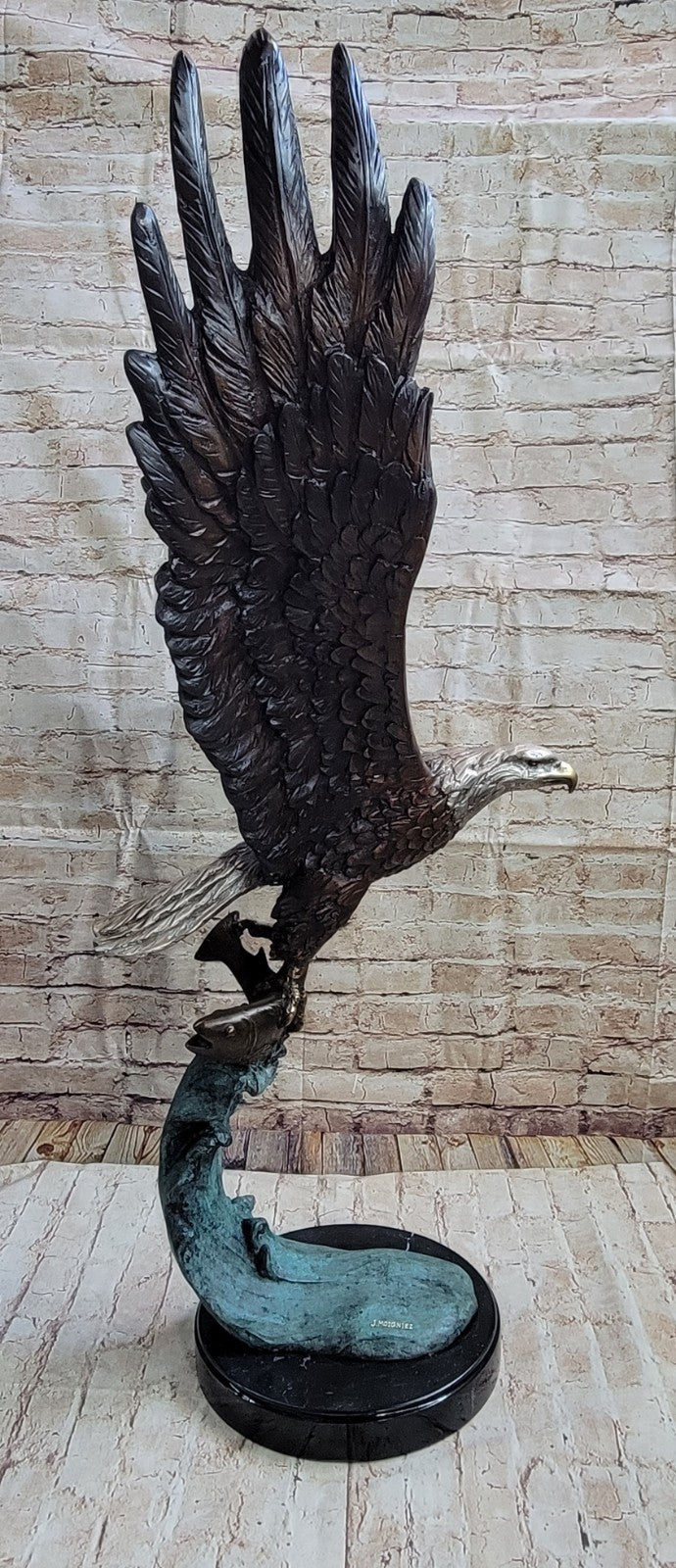 Impressive Large American Eagle Bird Freedom Head Heavy Figurine Sculpture SALE