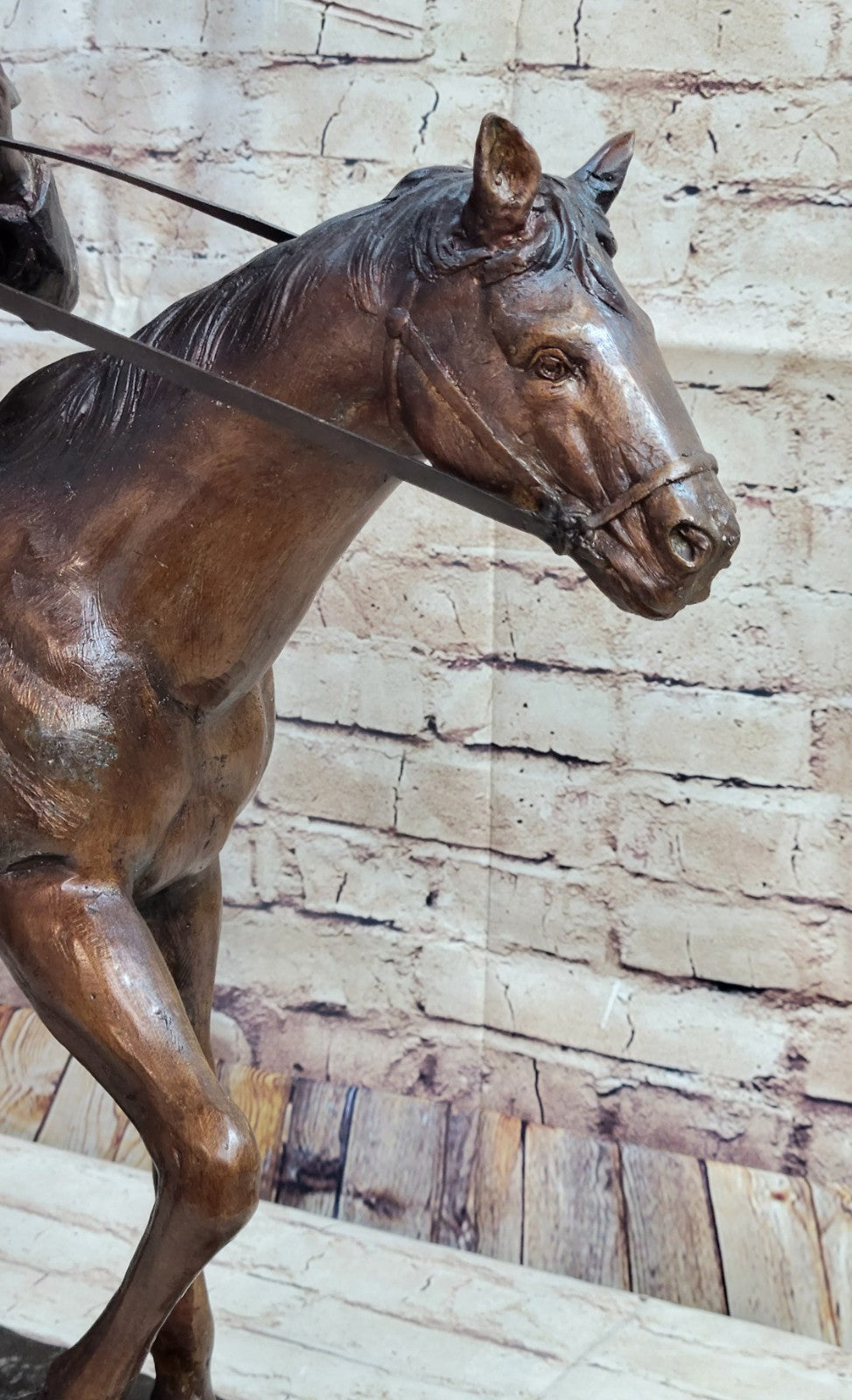 Handcrafted bronze sculpture SALE Smoking Horse Cowboy by Remington Artwork