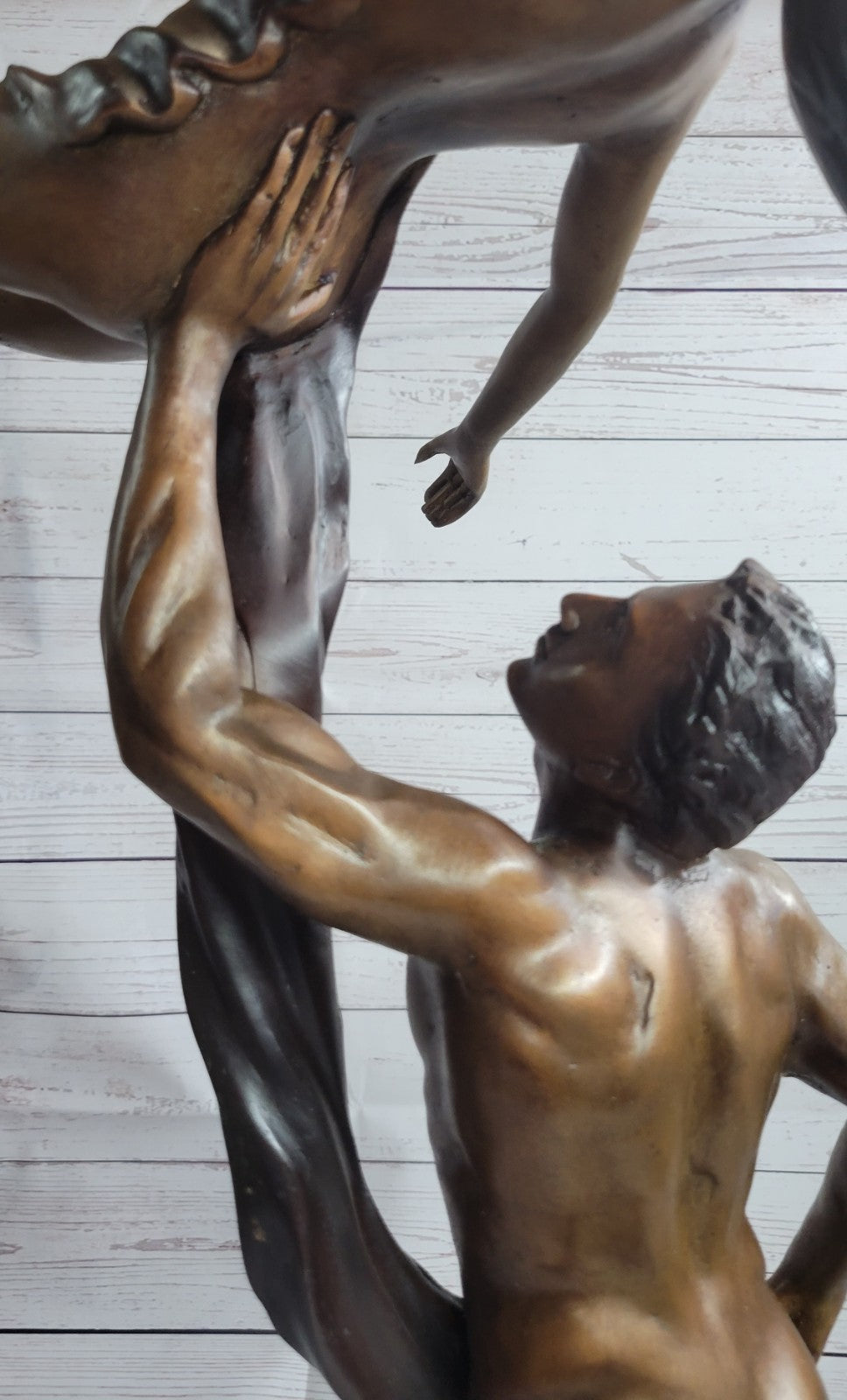 Handcrafted bronze sculpture SALE Ballerina Dancer Poised Collette Signed DEAL