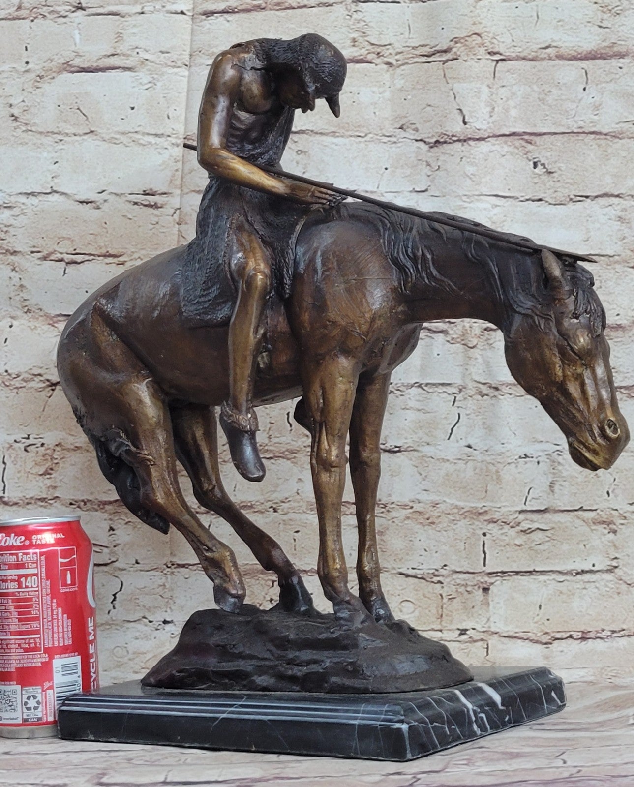 Western Old West Indian Rider Museum Quality Classic Artwork Home Office Decorat