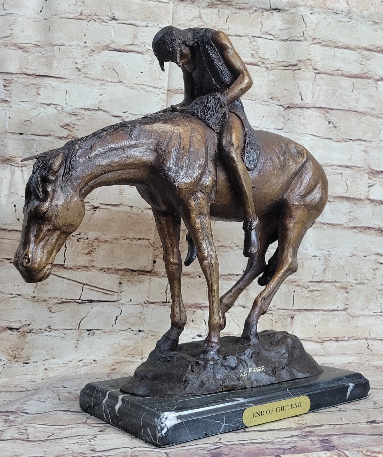Western Old West Indian Rider Museum Quality Classic Artwork Home Office Decorat