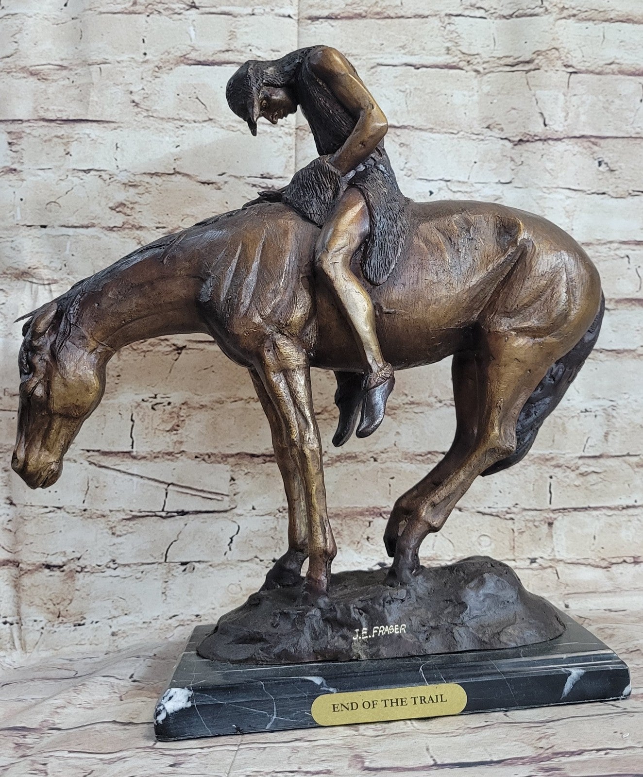 Western Old West Indian Rider Museum Quality Classic Artwork Home Office Decorat