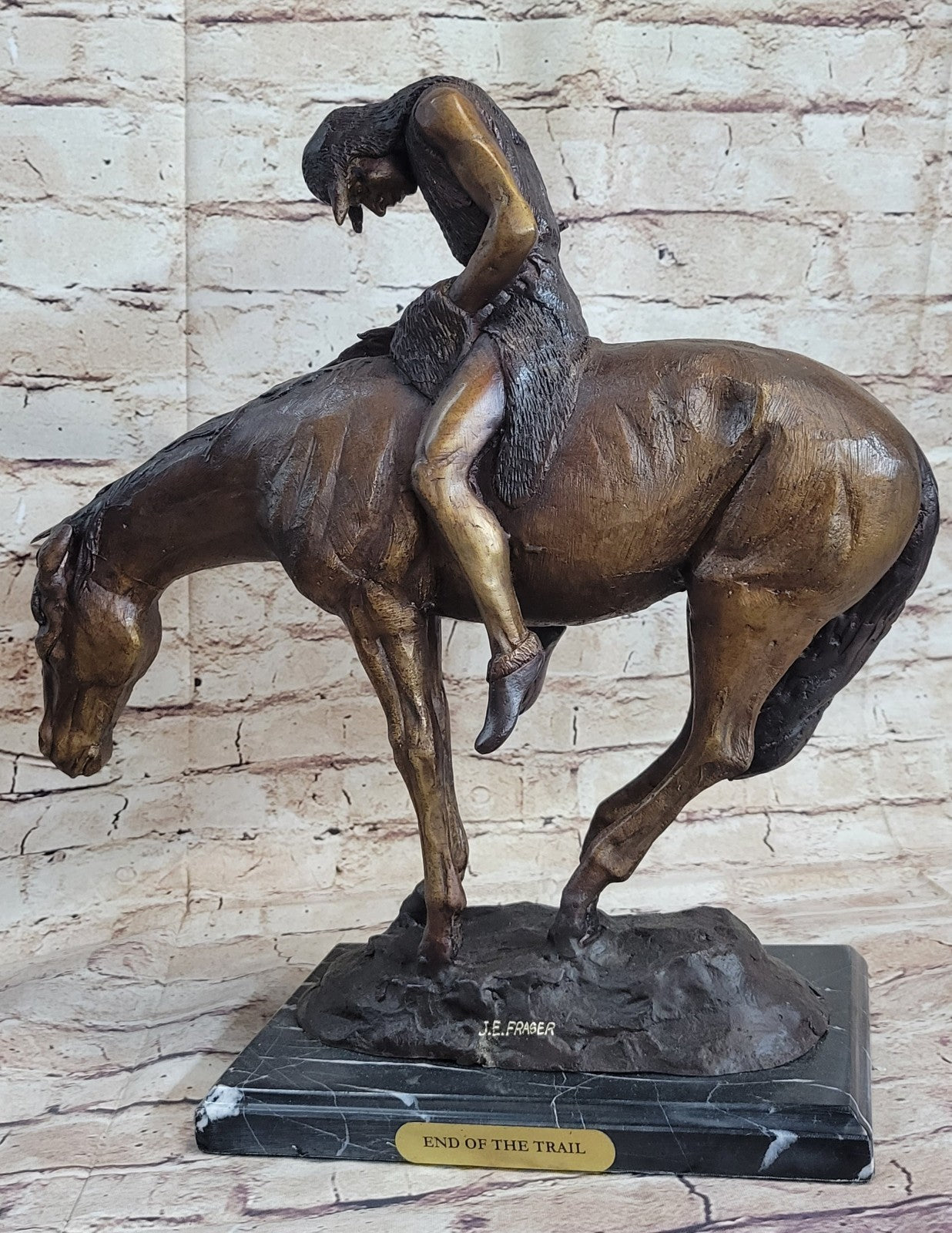Western Old West Indian Rider Museum Quality Classic Artwork Home Office Decorat